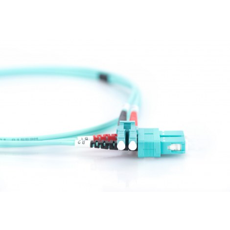 Digitus | Patch cable | Fibre optic | Male | SC multi-mode | Male | LC multi-mode | Blue | 2 m - 3